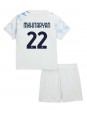 Billige Inter Milan Henrikh Mkhitaryan #22 Bortedraktsett Barn 2025-26 Kortermet (+ Korte bukser)